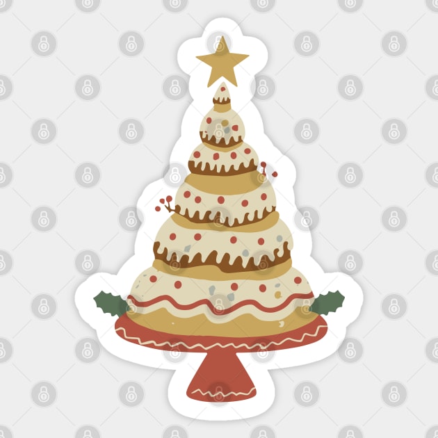 Christmas tree cake Sticker by Shop-now-4-U 